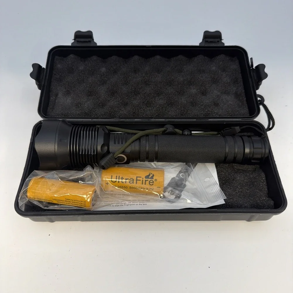 Power Style Flashlight Battery Charger USB Rechargeable Battery LED Flashlight